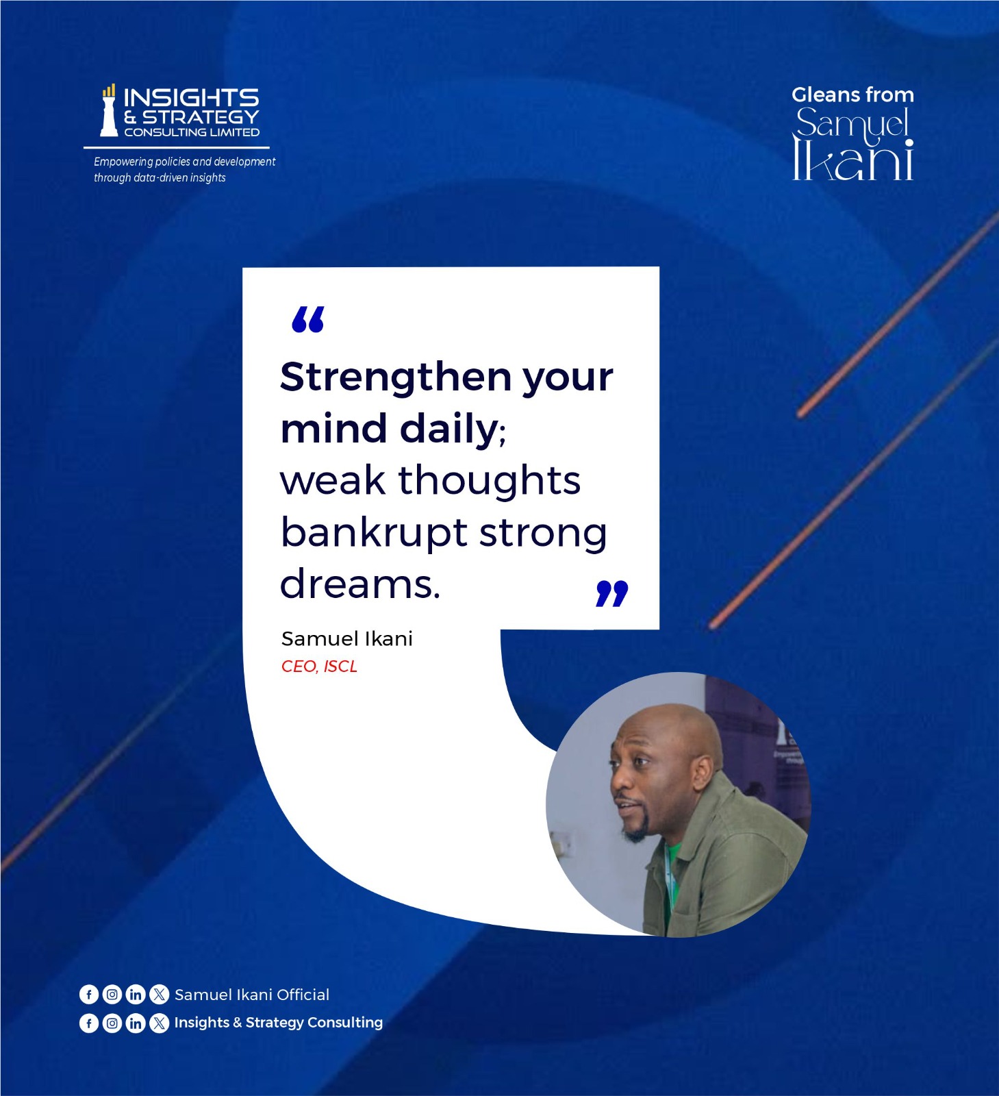 Samuel Ikani Quote
