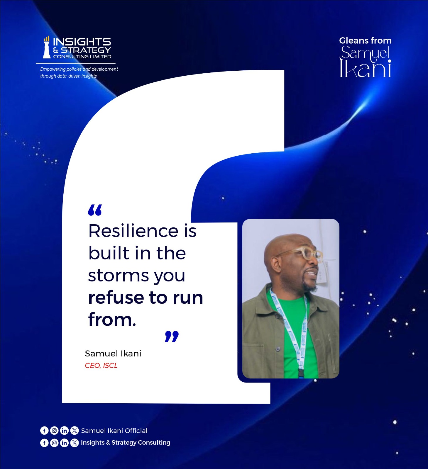 Samuel Ikani Quote